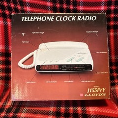 Vintage 90s LLOYD&rsquo;S Telephone Clock Radio W/ Night Light J155IVY Works