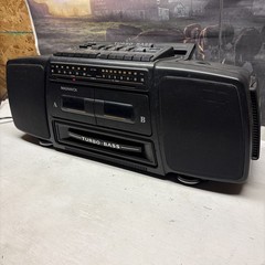 Vintage MAGNAVOX AW-7595/17 Turbo Bass Dual Cassette Boombox Radio TESTED NICE