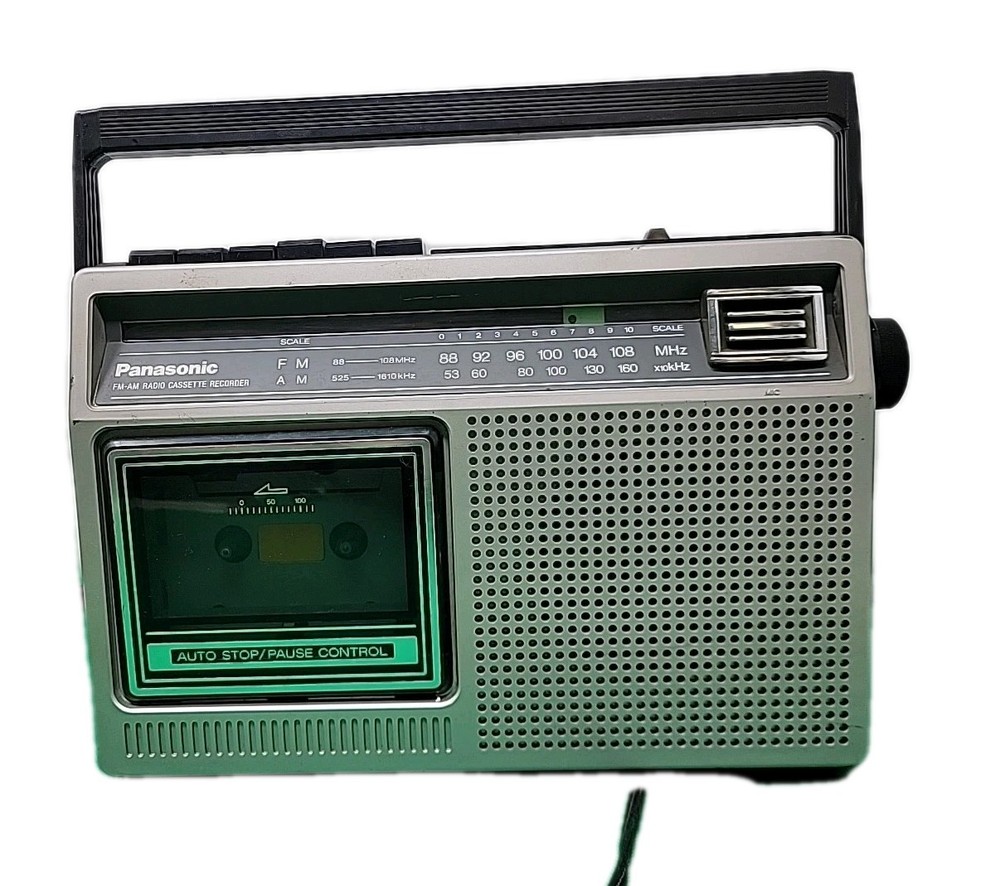 vintage panasonic fm am (radio Works) (cassette Does Not Work) rx-1230