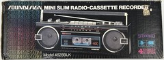 Vtg SOUNDESIGN Mini Slim Radio-Cassette Recorder 4628BLK Box Only – Great Decor