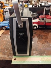 Vintage Portable Radio Realisric Patrolman-50 Raidoshack Chrome Tested See Video