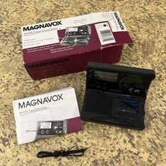 Magnavox AE4230 Travel Clock Radio World Clock LCD Display Telescopic Tested