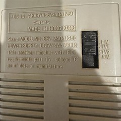 Vintage Sears SR-2100 Series AM/FM Portable Radio 6 Presets Tested Works Read