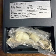 Vintage Optimus AM FM Pocket Radio Complete Earphone Boxed 12-794 Tested Works!