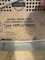 Orig. 1965 Grundig 4070U Tube Radio AM FM SW Germany Stereo Decoder AS-IS Beauty