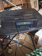 Vintage Zenith Z8000 AM/FM Alarm Clock Radio Cassette Player