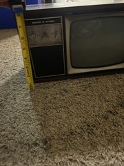 Vintage 1969 Sears Radio And Clock Television Set “Not Working”