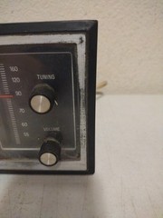 General Electric AM Radio Alarm Clock Beige Model 7-4725A Vintage. Read Descr. E