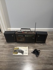 1974 Marantz Superscope CRS-152 Portable AM / FM Radio Cassette System Complete