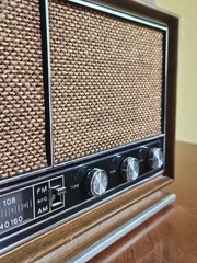 Vintage RCA FM/AM Radio Model RVC 742W Walnut Japan Works Great