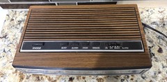 Vtg GE General Electric 7-4625F Wood Grain Digital Alarm Clock Radio AM/FM Works