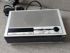 Vtg Panasonic RC-6060 AM/FM Digital Clock Radio (White) • RARE Retro Deco Style