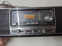 Vintage Retro Woodgrain Stereo AM FM Monteverdi Taiwan J928 Needs Antenna Wire
