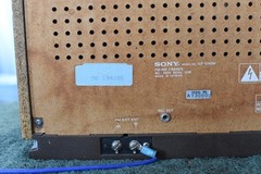 Vintage Sony FM AM Tabletop Radio Wood Grain Model ICF-9740W with OPTION