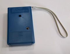 Vintage Realistic Transistor Pocket Radio AM Blue Model 12-202, working
