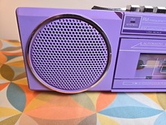 Vtg Lenoxx Sound AM/FM Stereo Radio/Duel Cassette Recorder,#CT-743,Working,1986.