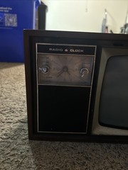 Vintage 1969 Sears Radio And Clock Television Set “Not Working”
