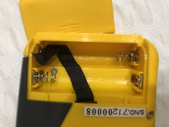 Vintage 80’s Citizen X189 AM/FM Portable Radio Yellow Headphones packaging