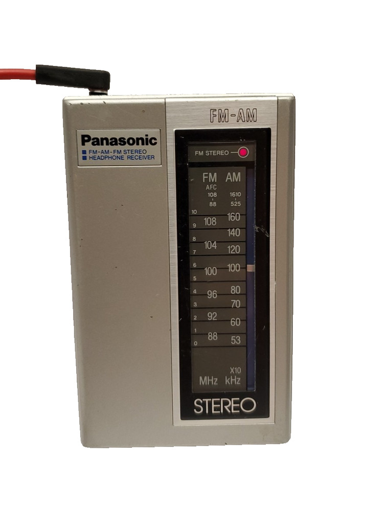 Vintage Panasonic RF-444 Portable AM FM Radio Works No Headphones