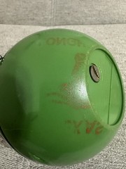 Vintage Panasonic Panapet R-70 Green Ball AM Radio 1970s Japan w/ Chain