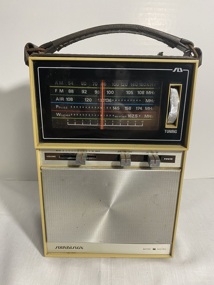 Soundesign 2422 Radio – 4-Band AM-FM-Air-Police Works