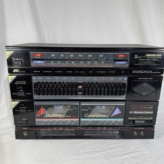 VTG Soundesign Model 5871 AMFM Radio Double Cassette TESTED FOR POWER ONLY ~ VG