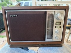 Vintage Sony ICF-9740W AM/FM Tabletop Wood Grain Radio – Tested WEAK SIGNAL