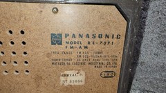 Panasonic RE-7371 AM/FM Vintage Tabletop Radio Wood Grain Cabinet*Tested*Read!