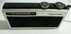 Vintage Non-Working Realistic Radio Shack Pocket Radio Collectible Man Cave