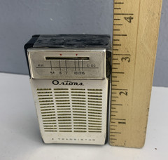 Vintage Mini Orions Six AM Transistor Pocket Radio Non-Working For Parts Only