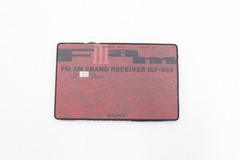 Tested Sony ICF-604 AM-FM 2-Band Radio Card Ultra Slim Vintage Retro Rare Japan