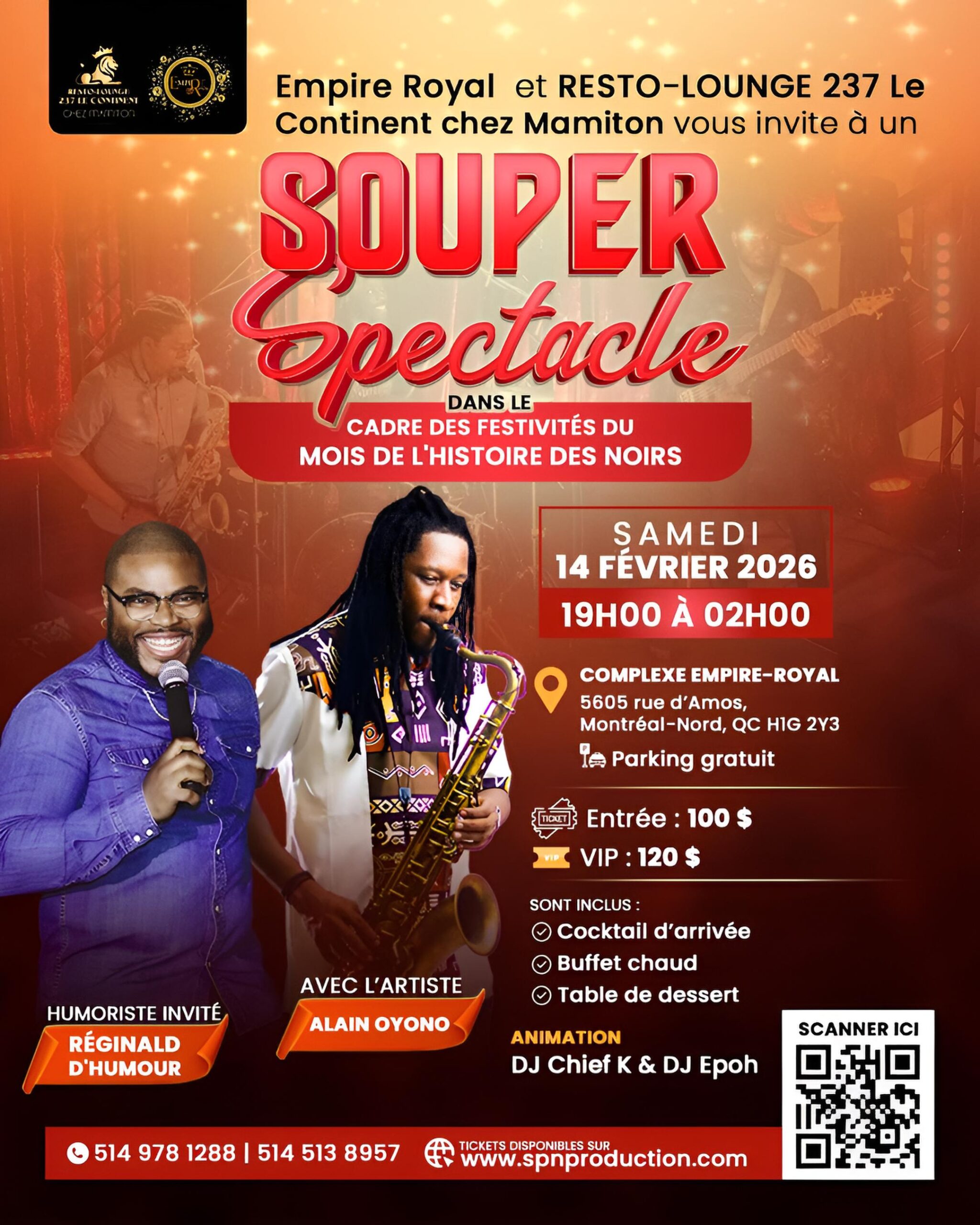 SOUPER SPECTACLE CHEZ MAMITON